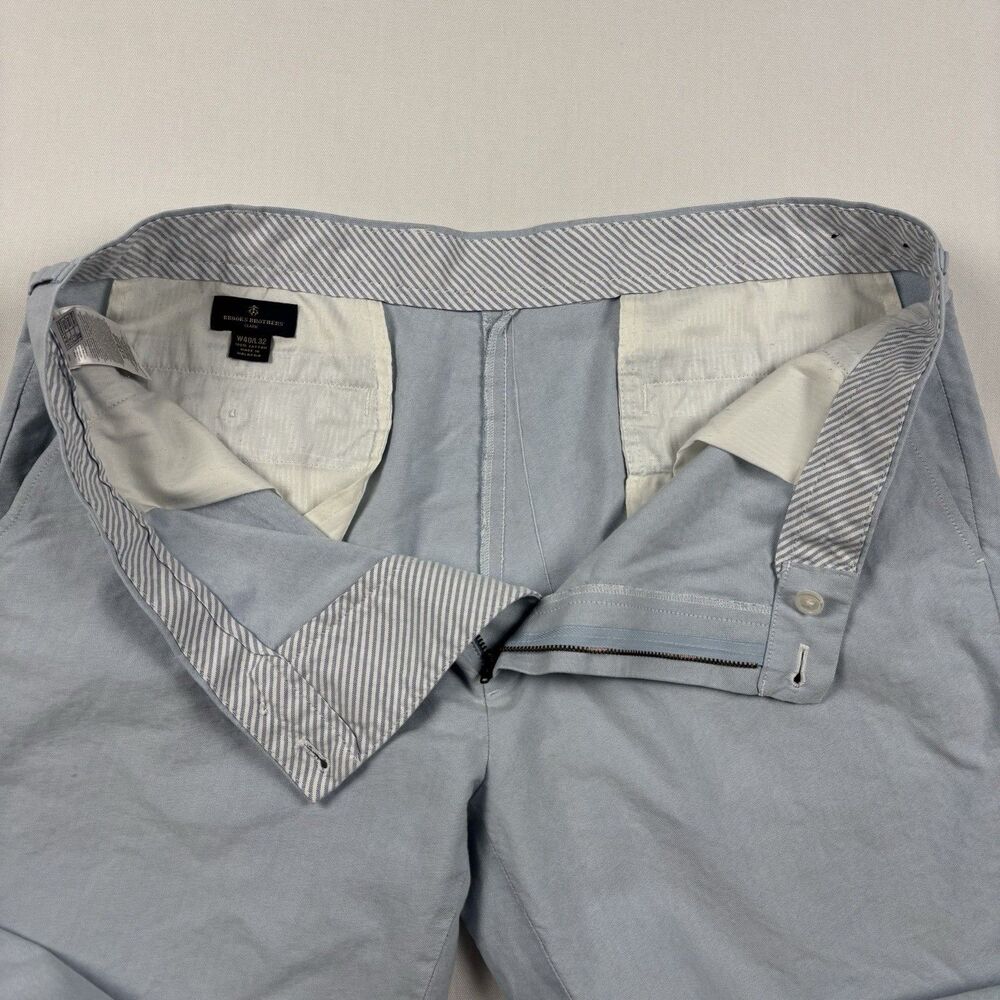 Brooks Brothers Chino Clark Pants W40 L32 100% Cotton Light Blue And Gray Lot 2 - Picture 13 of 16